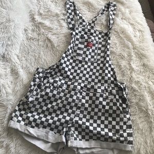 checkered overalls!